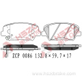 FMSI D1432 car ceramic brake pad for Hyundai